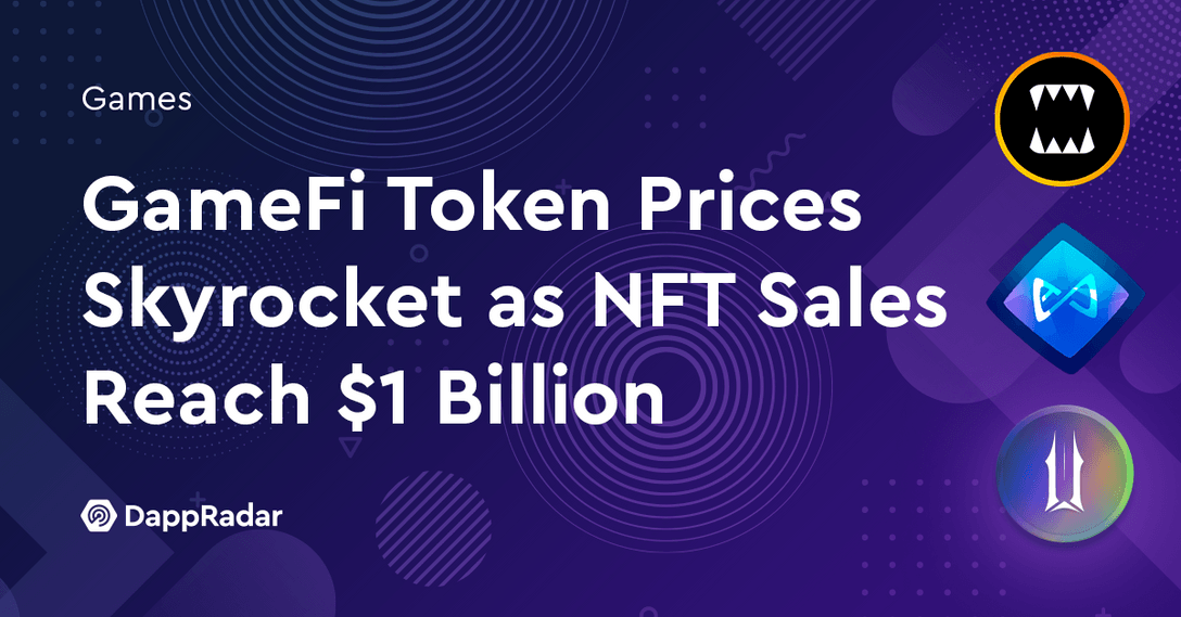 GameFi Token Prices Skyrocket as NFT Sales Reach $1 Billion