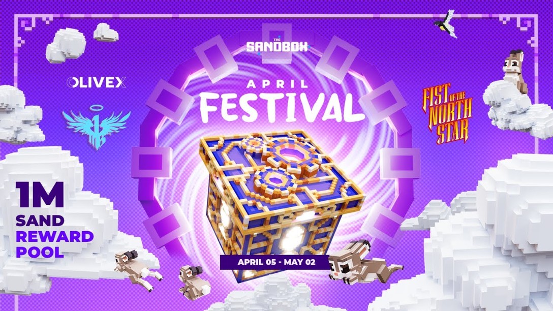 Sandbox April Festival event metaverse play and earn