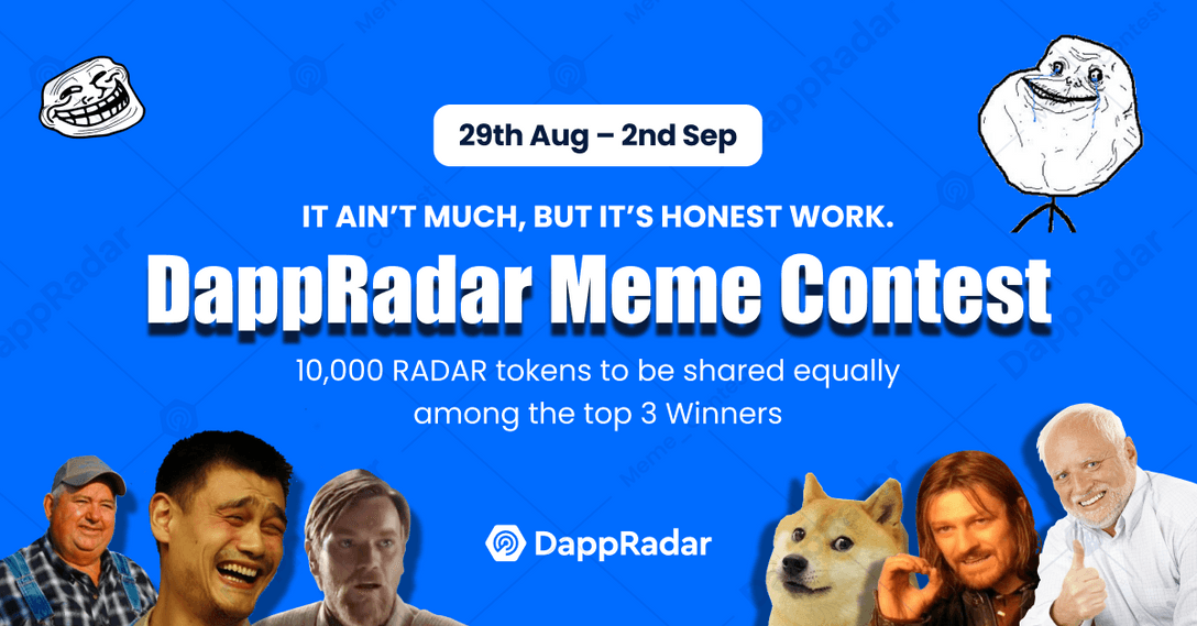 DappRadar meme contest header