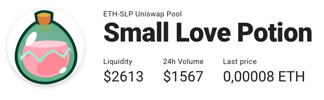 Small Love Potion Uniswap Pool Statistics