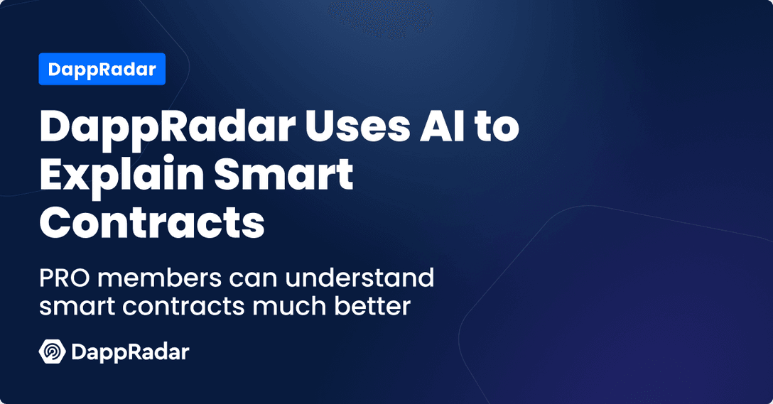 DappRadar smart contracts AI announcement blog post