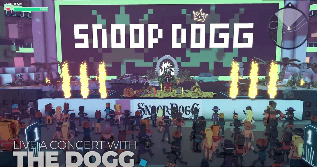 snoop dogg concert into the metaverse
