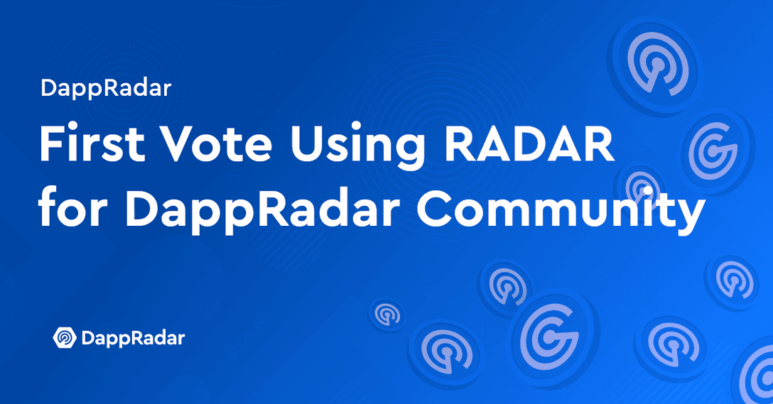 DappRadar community voting RADAR snapshot governance