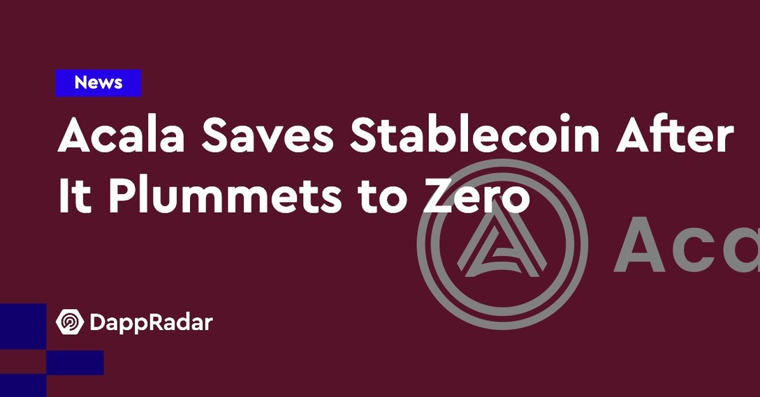 acala network saves stablecoin after it plummets to zero