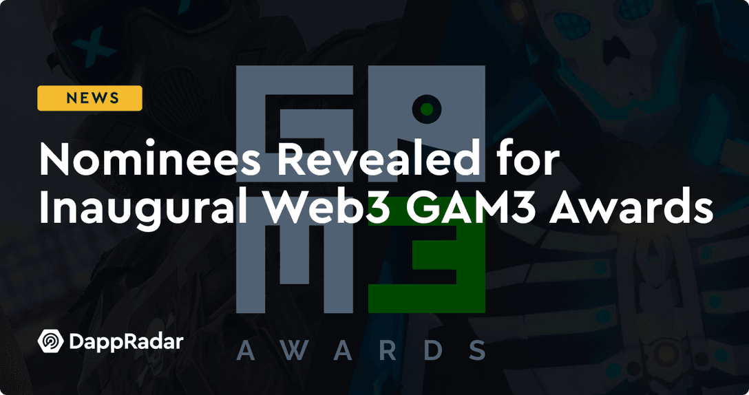 nominees revealed for inaugural web3 gam3 awards