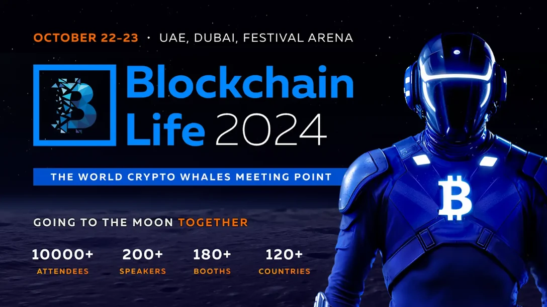 Blockchain Life 2024 promotional banner