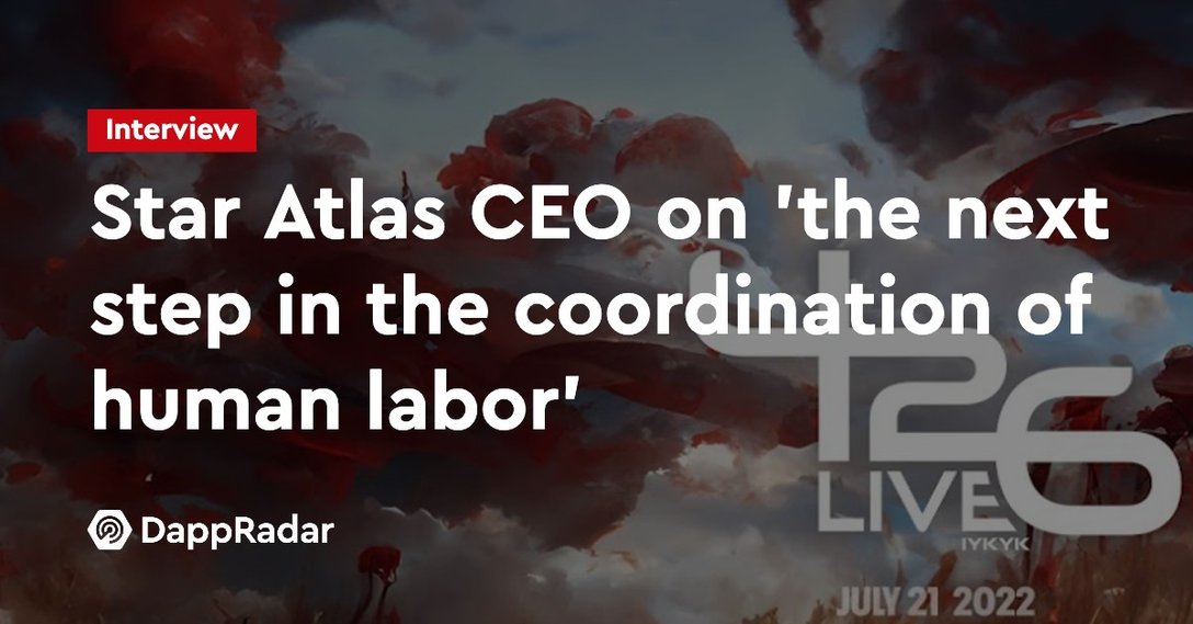 star atlas ceo on 'the next step in the coordination of human labor'