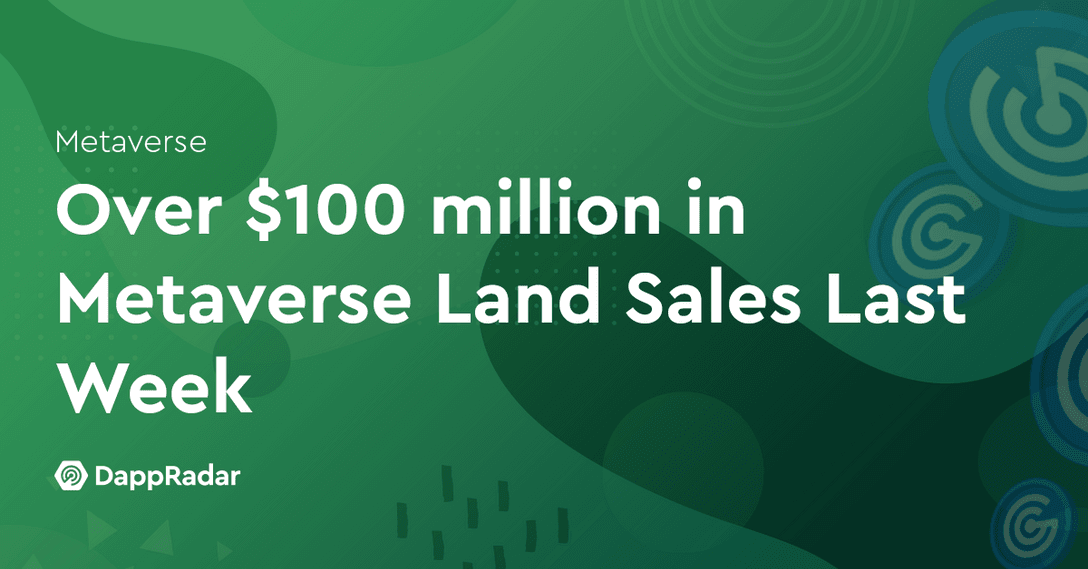 Over $100 million in Metaverse Land Sales Last Week