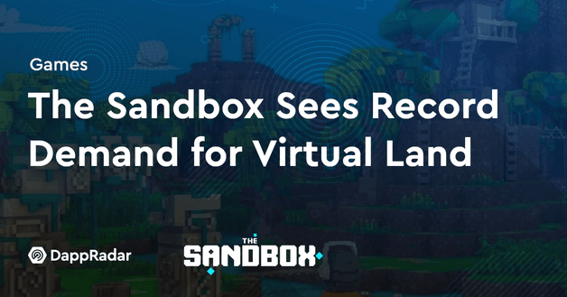 sandbox record demand virtual land metaverse