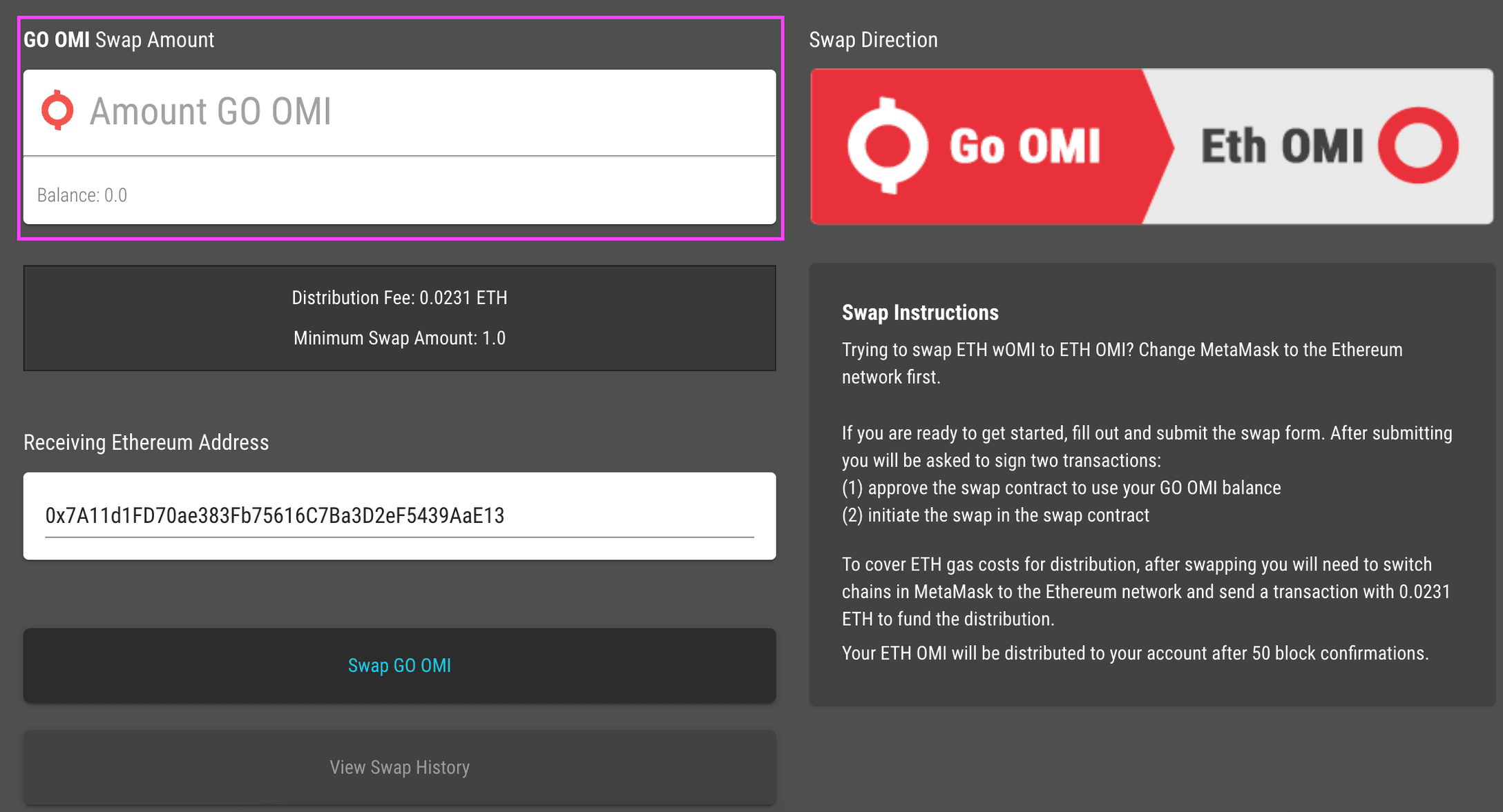 omi token value