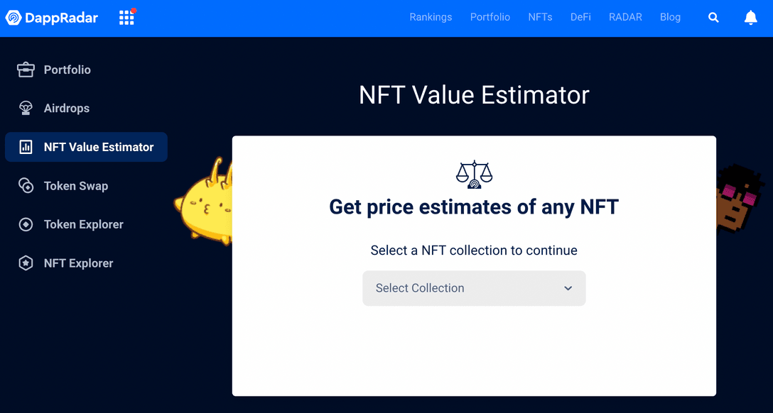 DappRadar NFT Value Estimator