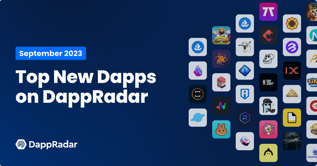Top new dapps on DappRadar September 2023 - article header