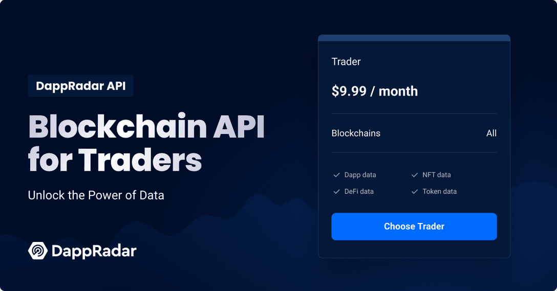 DappRadar Blockchain API for crypto Traders