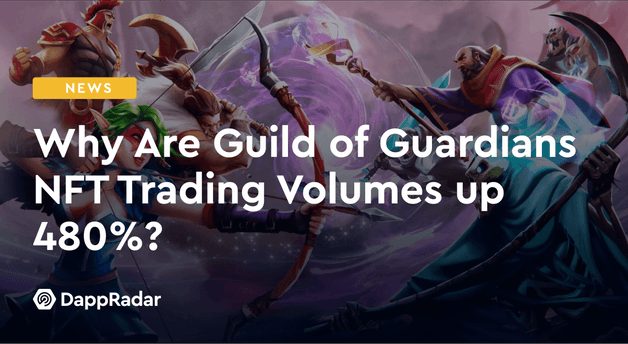why are guild of guardians nft trading volumes up 480?
