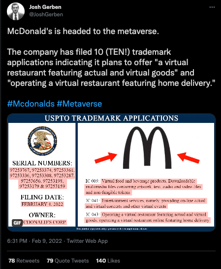 McDonalds Metaverse