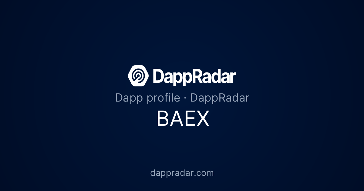BAEX - Project Overview, Analytics, and Data | DappRadar