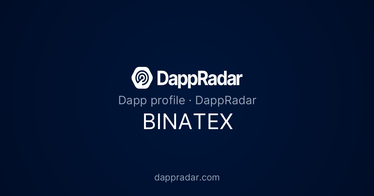 BINATEX - Project Overview, Analytics, and Data | DappRadar
