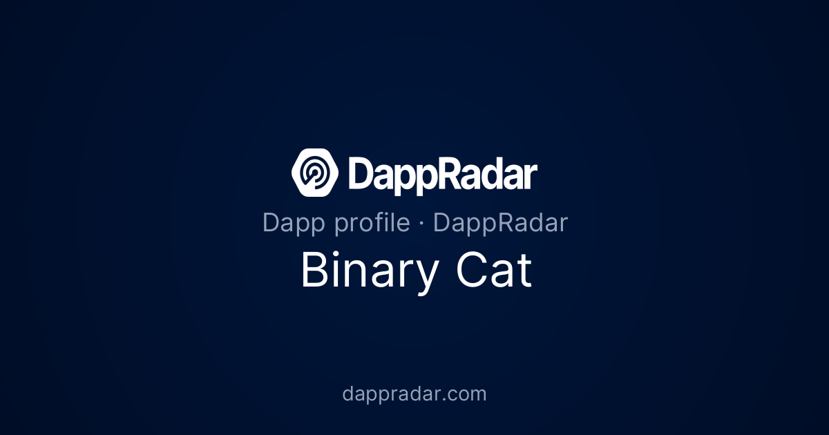 Binary Cat - Project Overview, Analytics, and Data | DappRadar