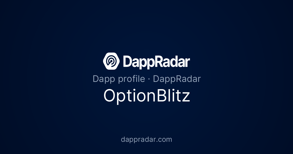 OptionBlitz - Project Overview, Analytics, and Data | DappRadar