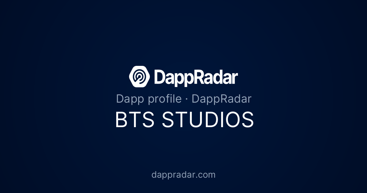 BTS STUDIOS - Project Overview, Analytics, and Data | DappRadar
