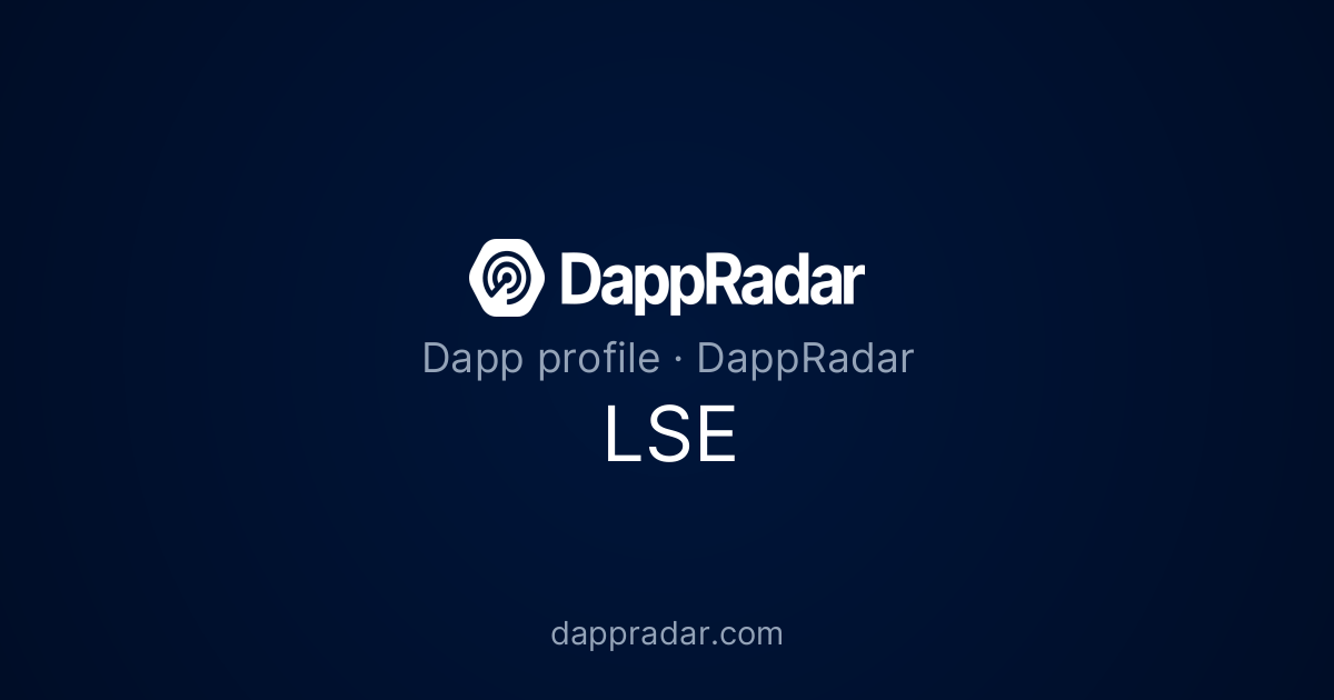 LSE - Project Overview, Analytics, and Data | DappRadar