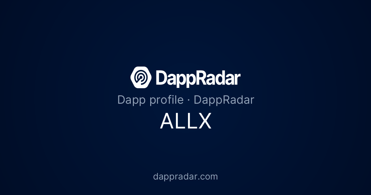 ALLX - Project Overview, Analytics, and Data | DappRadar