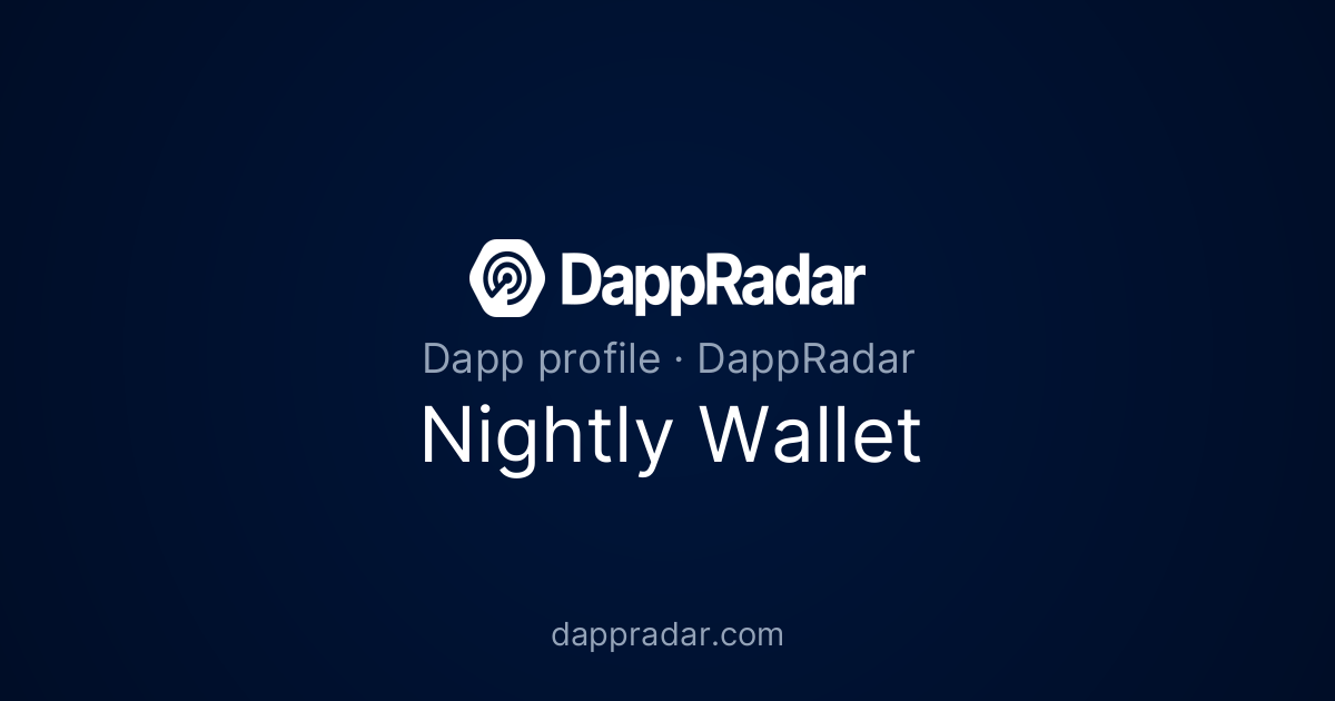 Nightly Wallet - Project Overview, Analytics, and Data | DappRadar