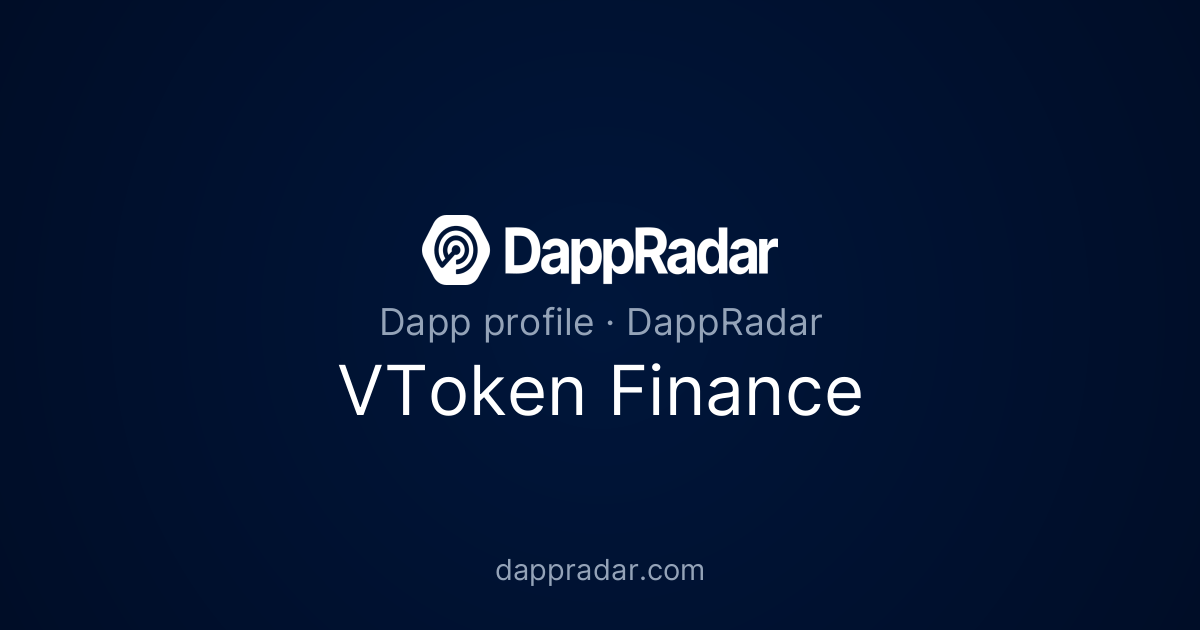 VToken Finance - Project Overview, Analytics, and Data | DappRadar