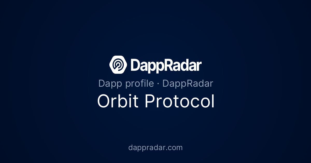 Orbit Protocol - Project Overview, Analytics, and Data | DappRadar